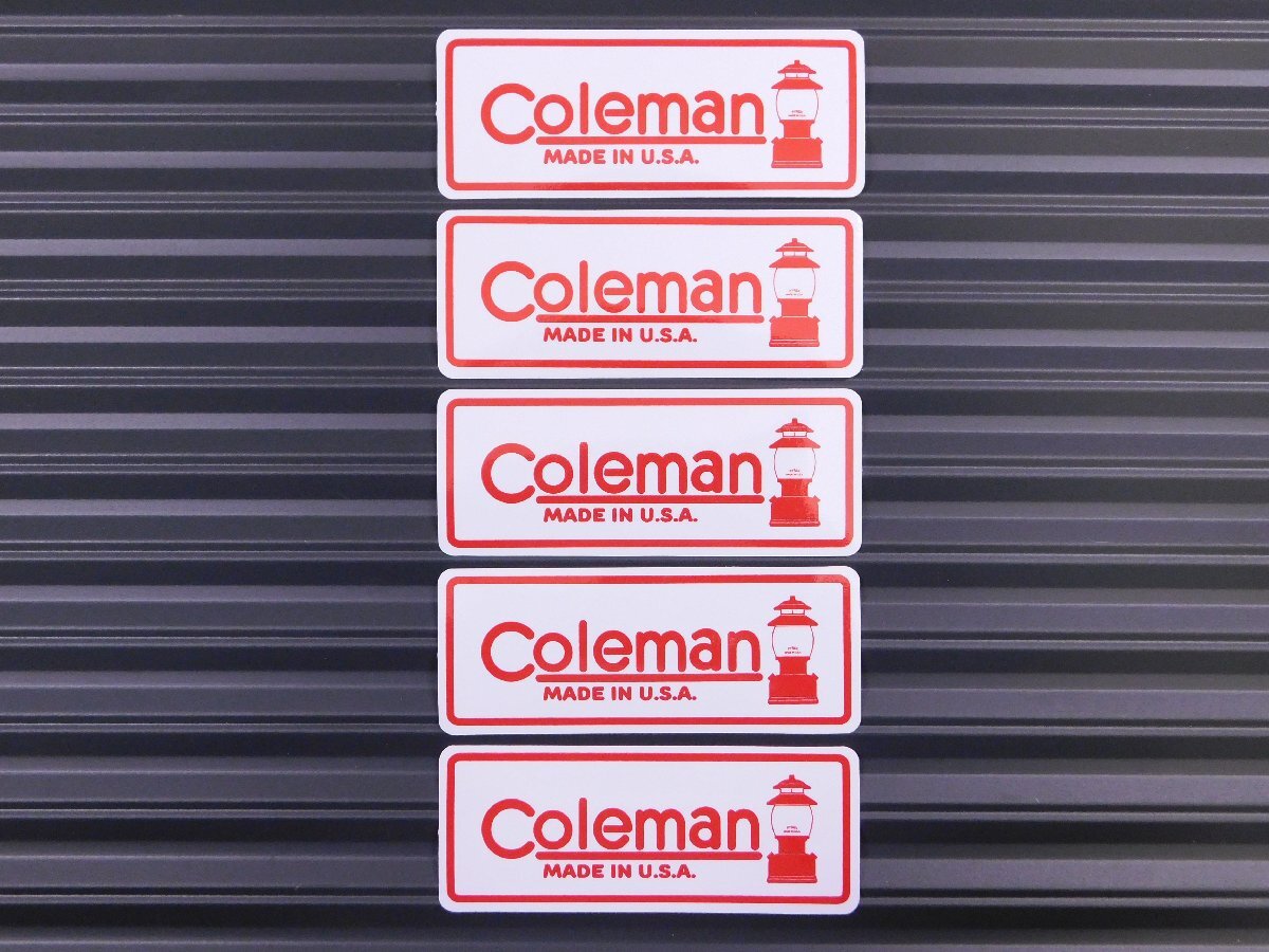 ◆送料\110◆【Coleman・コールマン】※《レーシングステッカー/5枚セット》 (品番ms112) アメリカン雑貨 ガレージ拍卖