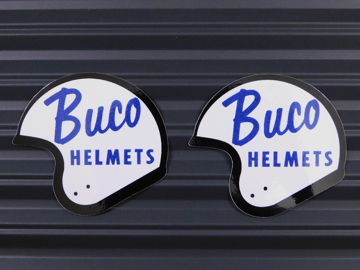 ◆送料\110◆【Buco HELMETS・ブコ】※《レーシングステッカー/2枚セット》 (品番ms023) アメリカン雑貨 ガレージ拍卖