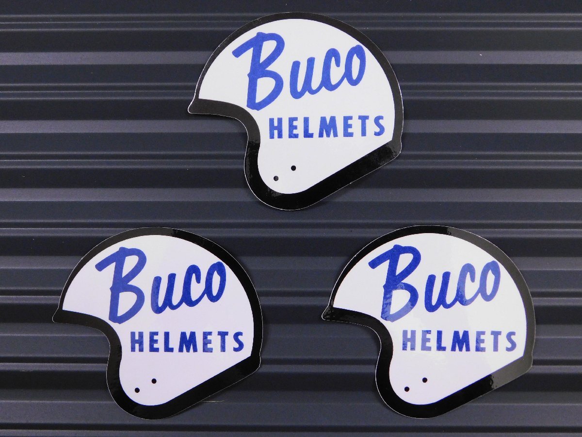 ◆送料\110◆【Buco HELMETS・ブコ】※《レーシングステッカー/3枚セット》 (品番ms023) アメリカン雑貨 ガレージ拍卖