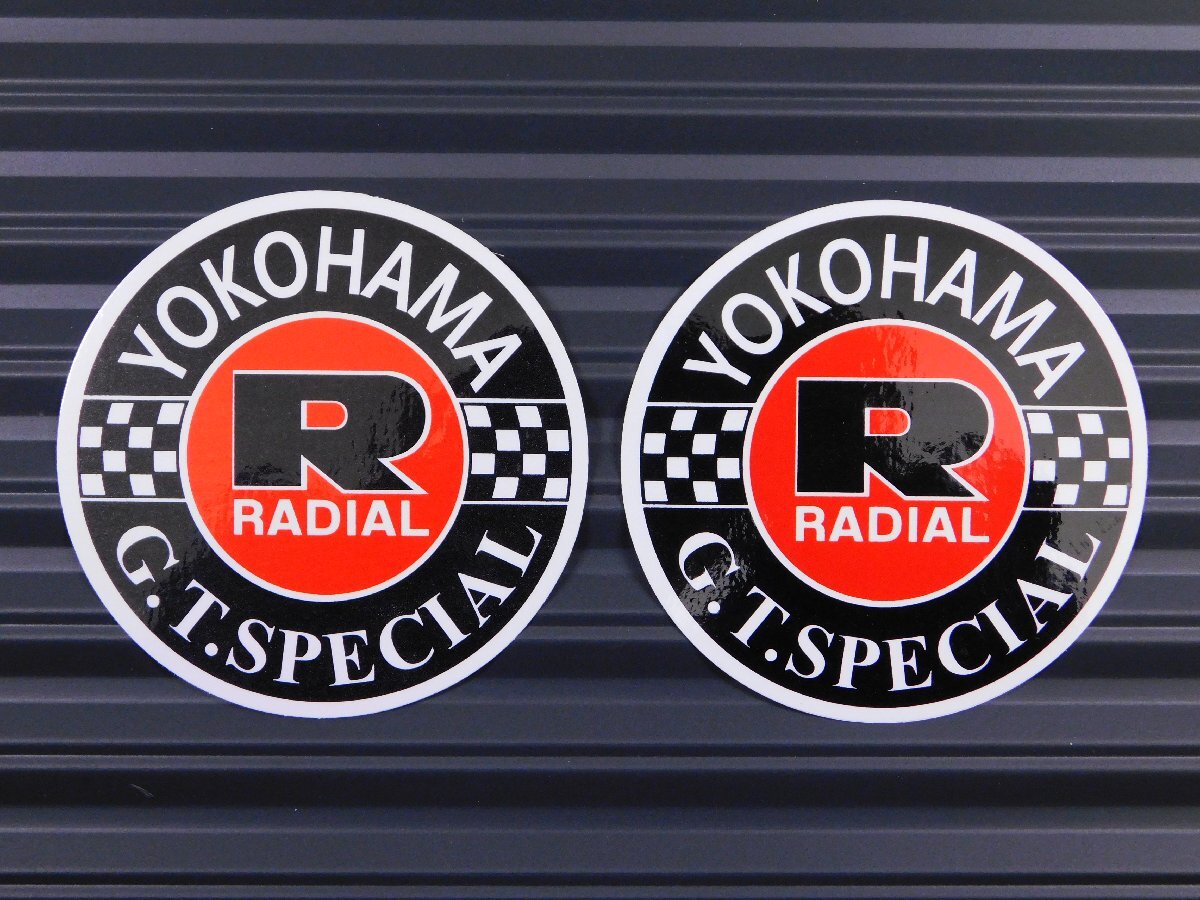◆送料\110◆【YOKOHAMA TIRE G.T. SPECIAL・ヨコハマタイヤ】※《レーシングステッカー/2枚セット》 (品番ms098) アメリカン雑貨 ガレ拍卖
