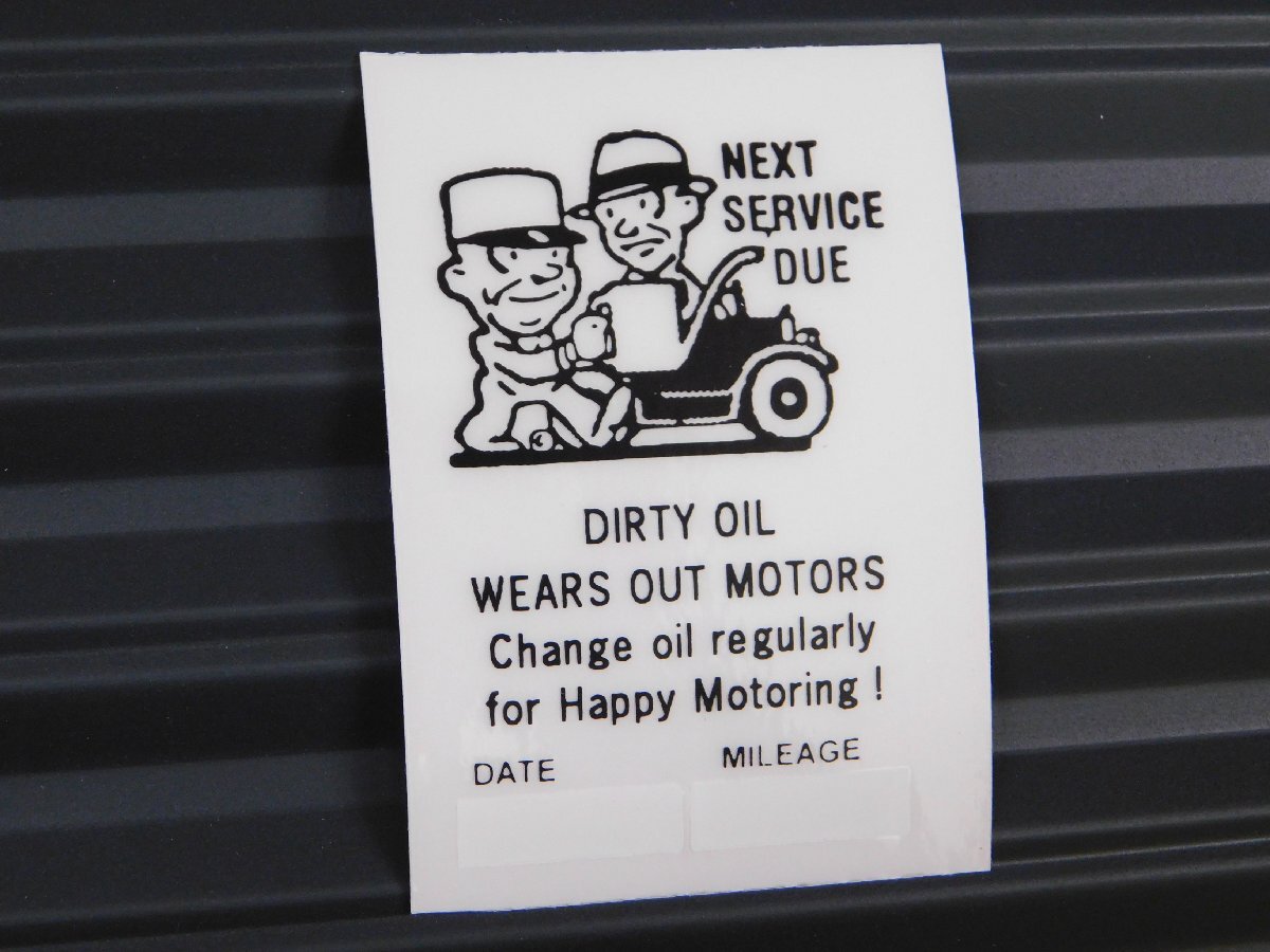◆送料\110◆【アメリカ自動車整備用ステッカー】※《メカニックステッカー・OILチェンジ》 sd-04 オイル交換ステッカー拍卖