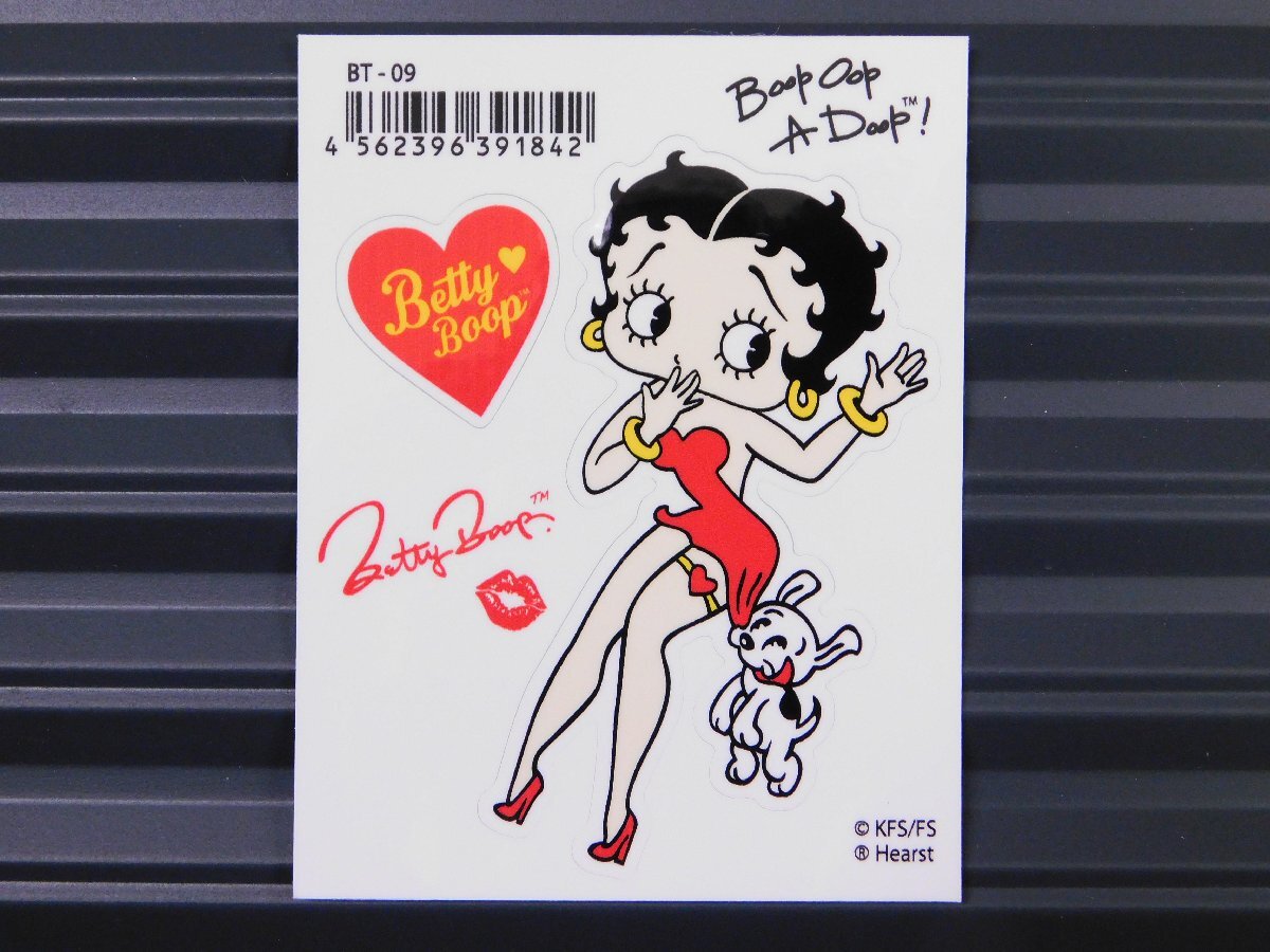 ◆送料\110◆【Betty Boop・ベティちゃん】※《キャラクター ステッカー》 アメリカン雑貨 品番BT-09拍卖