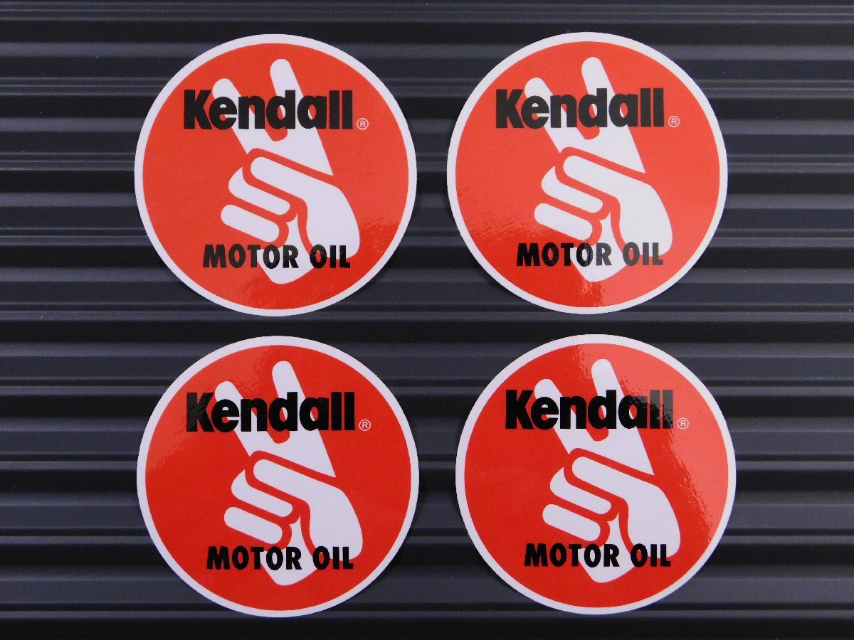 ◆送料\110◆【Kendall MOTOR OIL・ケンドル】※《レーシングステッカー/4枚セット》 (品番ms078) アメリカン雑貨拍卖