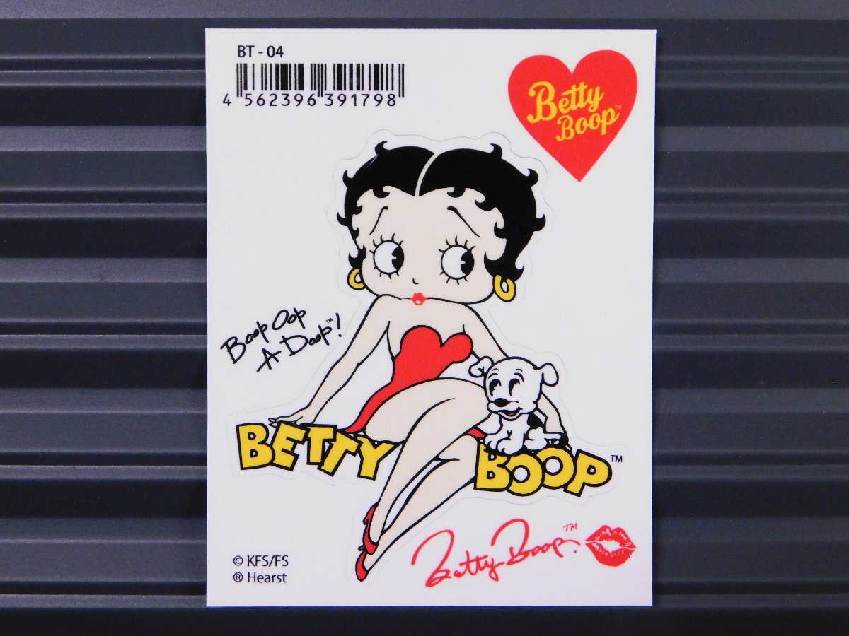 ◆送料\110◆【Betty Boop・ベティちゃん】※《キャラクター ステッカー》 アメリカン雑貨 品番BT-04拍卖