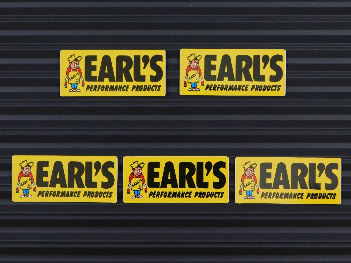 ◆送料\110◆【EARL'S・アールズ】※《レーシングステッカー/5枚セット》 (品番ms010) アメリカン雑貨 ガレージ拍卖