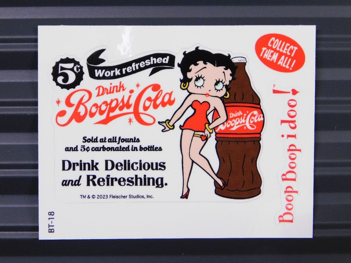 ◆送料\110◆【Betty Boop・ベティちゃん】※《キャラクター ステッカー》 アメリカン雑貨 品番BT-18拍卖