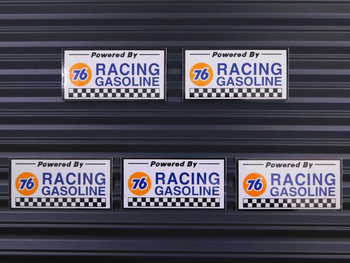 ◆送料\110◆【76 RACING GASOLINE】※《レーシングステッカー/5枚セット》 (品番ms003) アメリカン雑貨 ガレージ拍卖