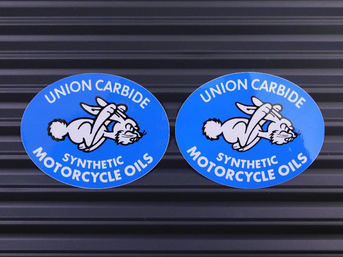 ◆送料\110◆【UNION CARBIDE】※《レーシングステッカー/2枚セット》 (品番ms147) アメリカン雑貨 ガレージ拍卖