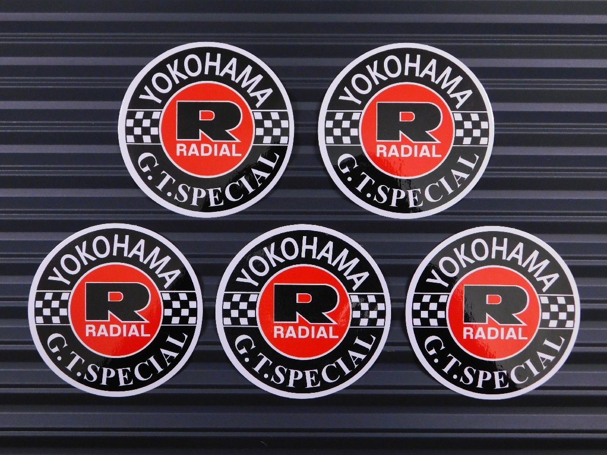 ◆送料\110◆【YOKOHAMA TIRE G.T. SPECIAL・ヨコハマタイヤ】※《レーシングステッカー/5枚セット》 (品番ms098) アメリカン雑貨 ガレ拍卖