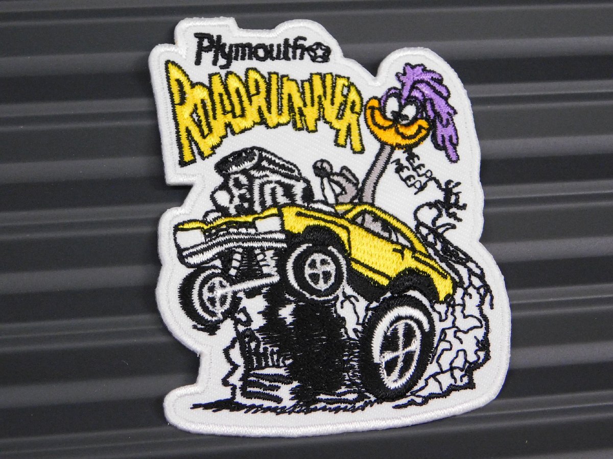 ◆送料\110◆【ロードランナー②】※《アイロン刺繍ワッペン》 アメリカン雑貨 刺繍ワッペン アイロンワッペン拍卖
