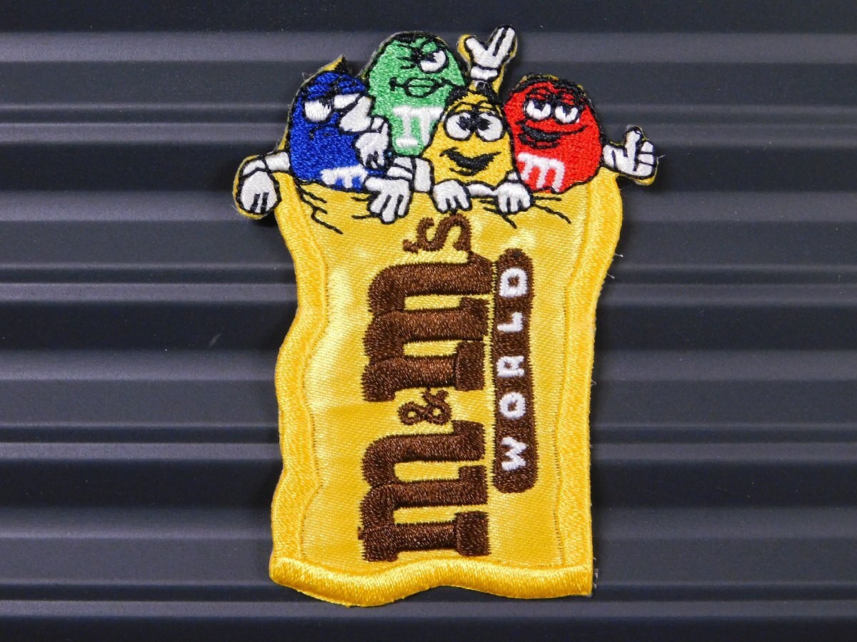 ◆送料\110◆【M&M‘S・エムアンドエムズ】※《アイロン刺繍ワッペン》 アメリカン雑貨 刺繍ワッペン アイロンワッペン拍卖