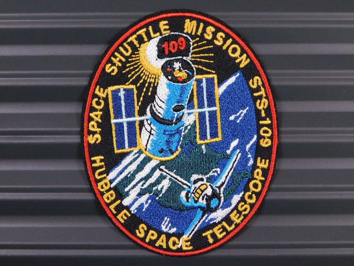 ◆送料\110◆【NASA・STS-109】※《アイロン刺繍ワッペン》 アメリカン雑貨 刺繍ワッペン アイロンワッペン スペースシャトル拍卖
