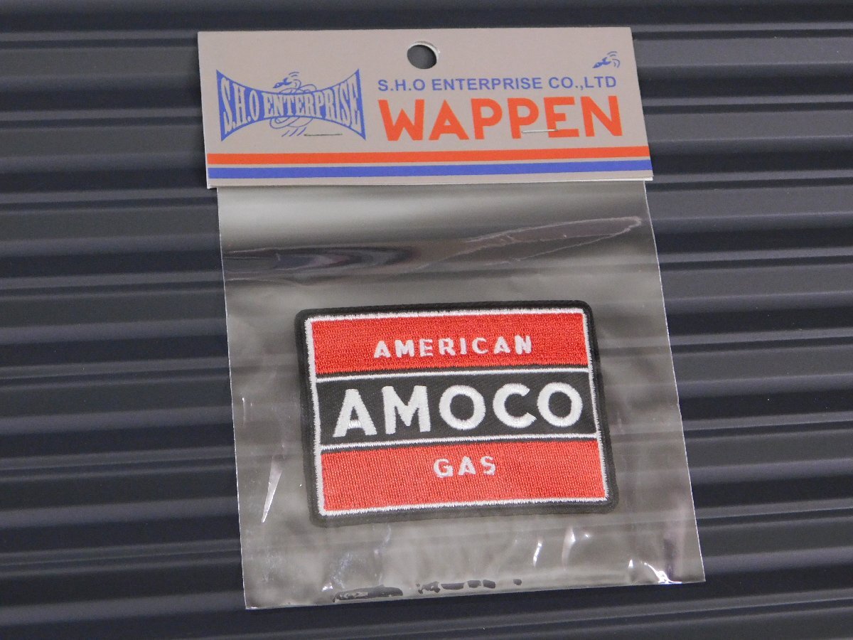 ◆送料\110◆【AMOCO・アモコ】※《アイロン刺繍ワッペン》 企業柄 アメリカン雑貨 刺繍ワッペン アイロンワッペン拍卖