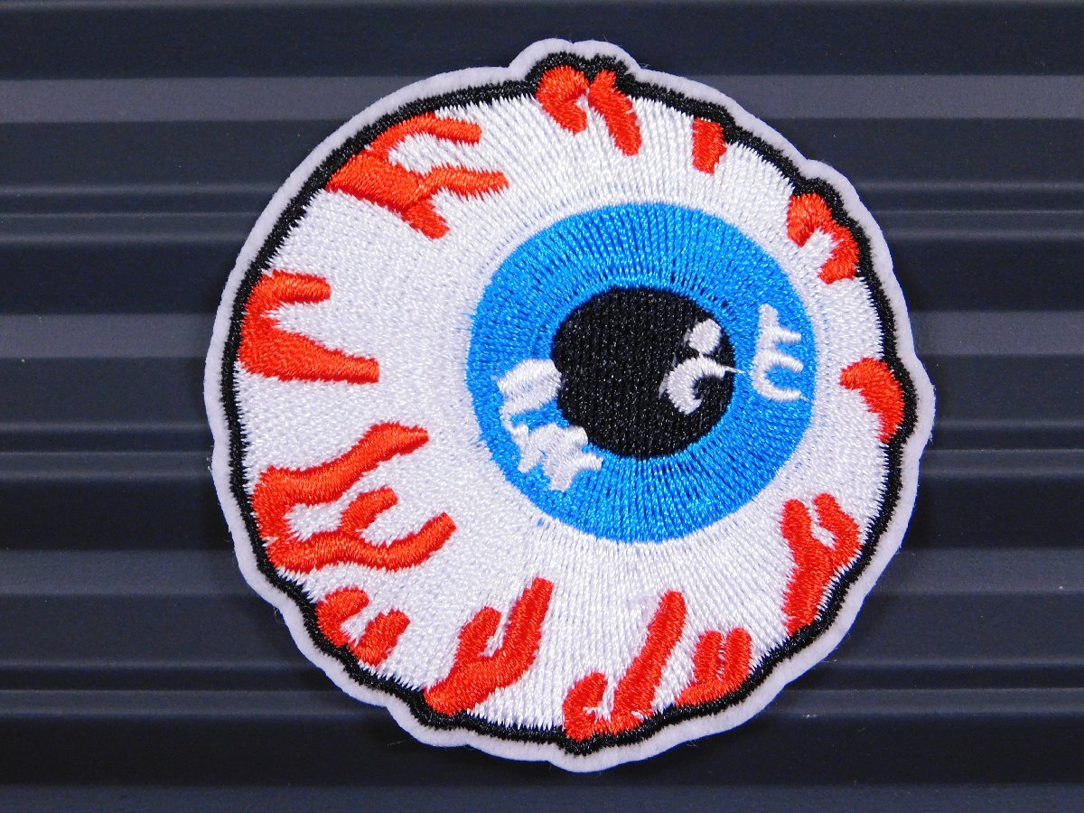 ◆送料\110◆【眼球・アイボール】※《アイロン刺繍ワッペン/骸骨・ドクロ》 アメリカン雑貨 刺繍ワッペン アイロンワッペン拍卖