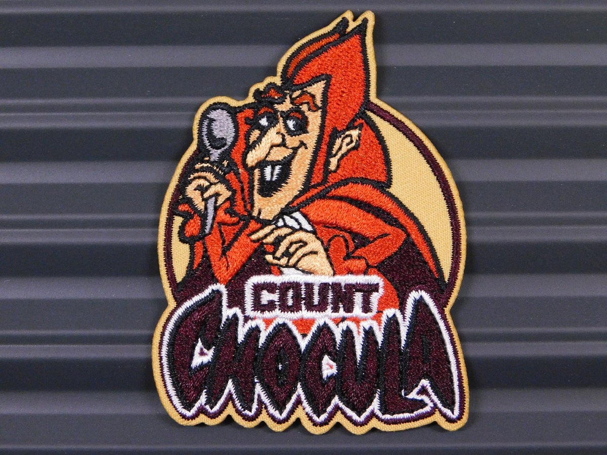 ◆送料\110◆【COUNT CHOCULA・カウントチョラキュラ】※《アイロン刺繍ワッペン》 モンスターシリアル アメリカン雑貨 アイロンワッペ拍卖
