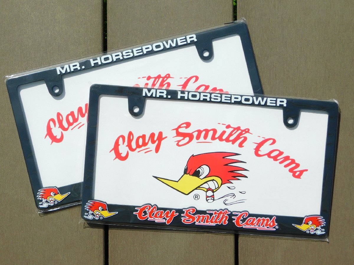 ◆送料無料◆【Clay Smith・クレイスミス】※《ライセンスプレートフレーム / 2枚セット》 MG062BKCS ムーンアイズ 新基準対応拍卖