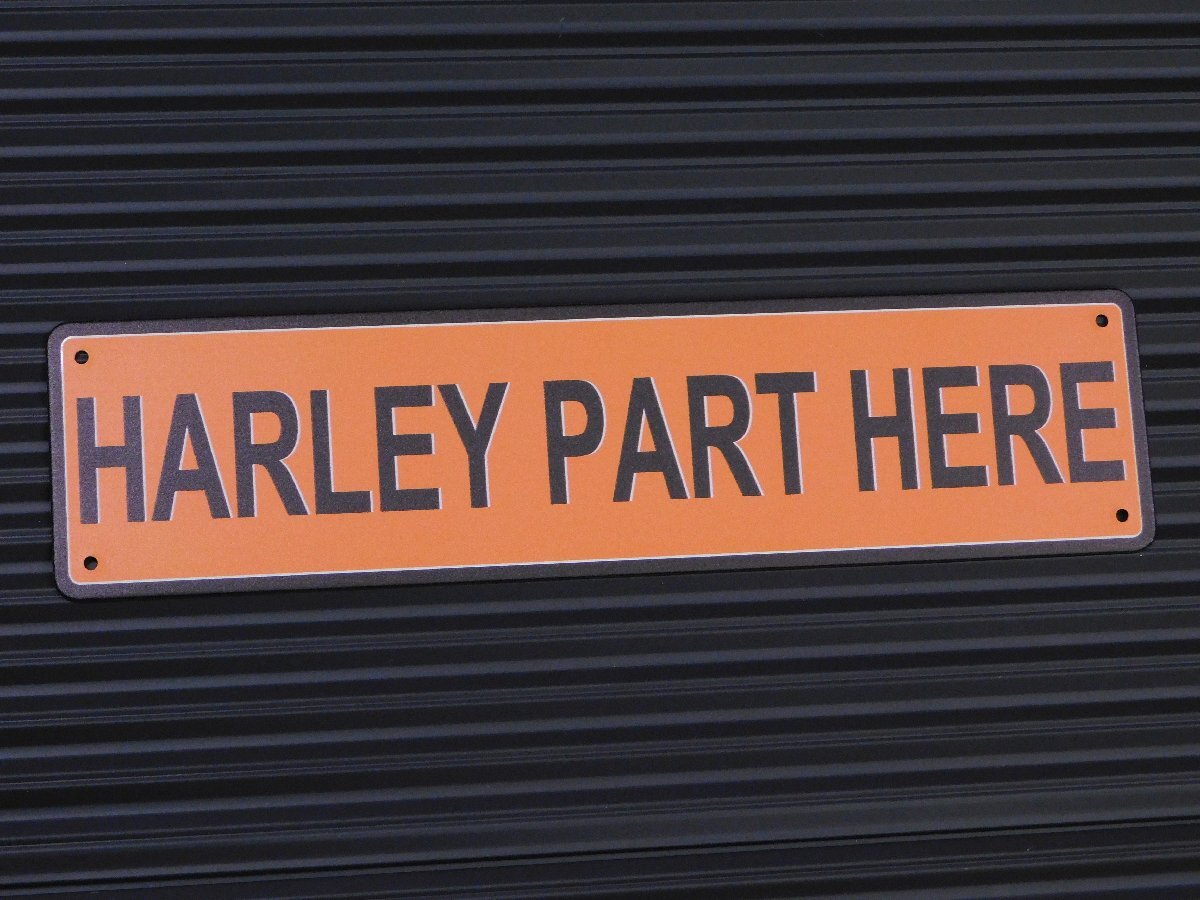 ◆送料\390◆【HARLEY PART HERE・ハーレー①】※《メタルサインボード / 100×400mm》 アメリカン雑貨 ブリキ看板拍卖