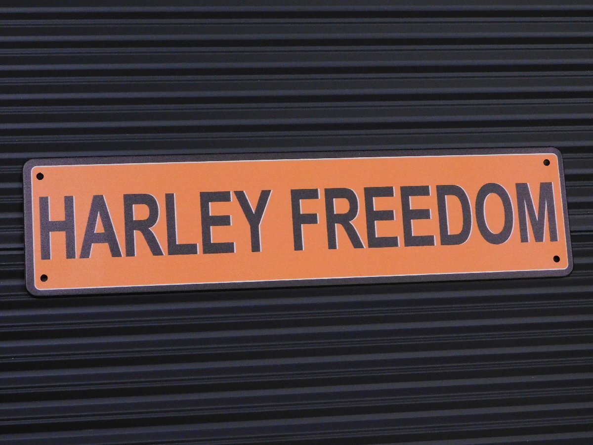◆送料\390◆【HARLEY FREEDOM・ハーレー②】※《メタルサインボード / 100×400mm》 アメリカン雑貨 ブリキ看板拍卖