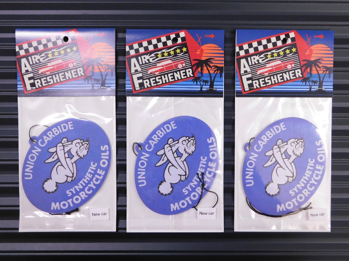 ◆送料\185◆【UNION CARBIDE・ユニオンカーバイド】※《エアーフレッシュナー3枚・NEW CAR / ニューカー》 AIR FRESHENER アメリカン拍卖