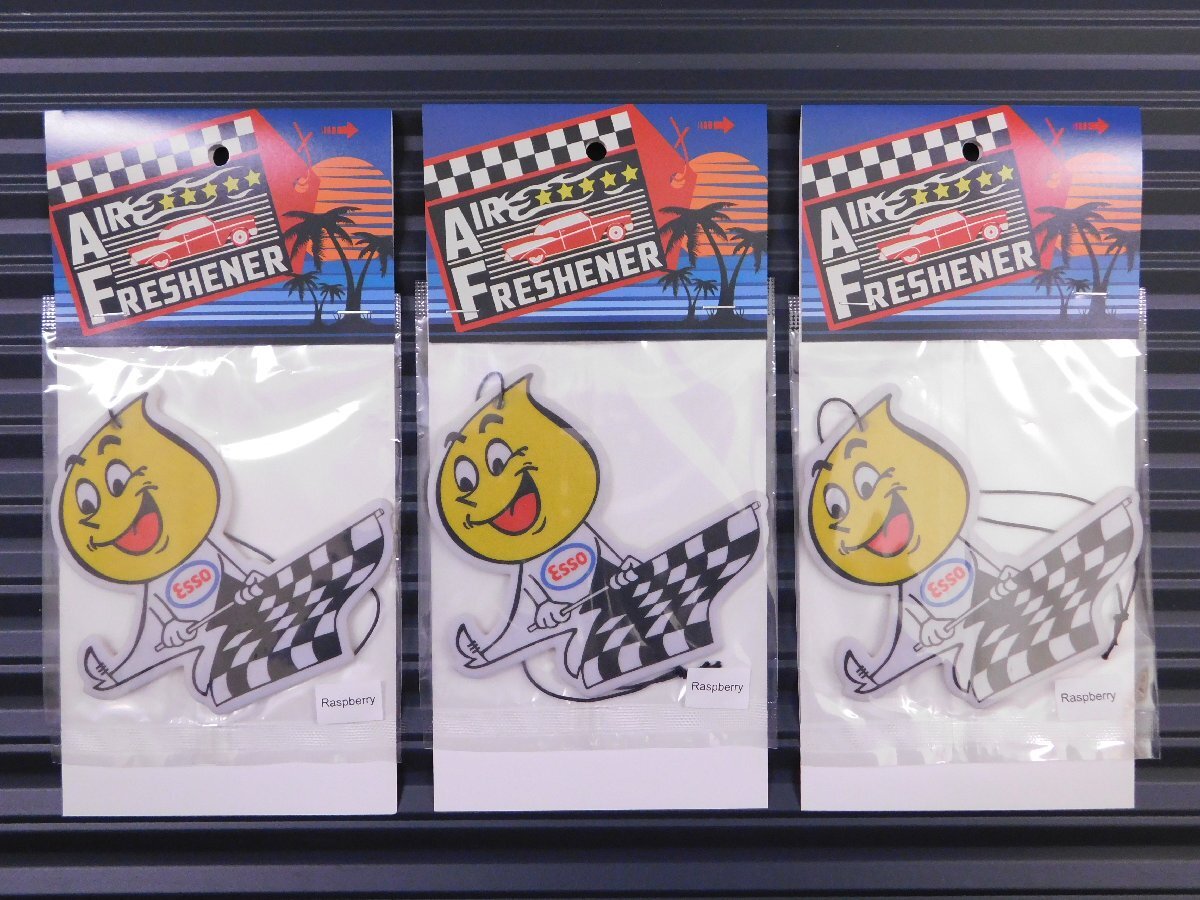 ◆送料\185◆【ESSO BOY・エッソボーイ】※《エアーフレッシュナー3枚 / ラズベリー》 AIR FRESHENER アメリカン雑貨拍卖