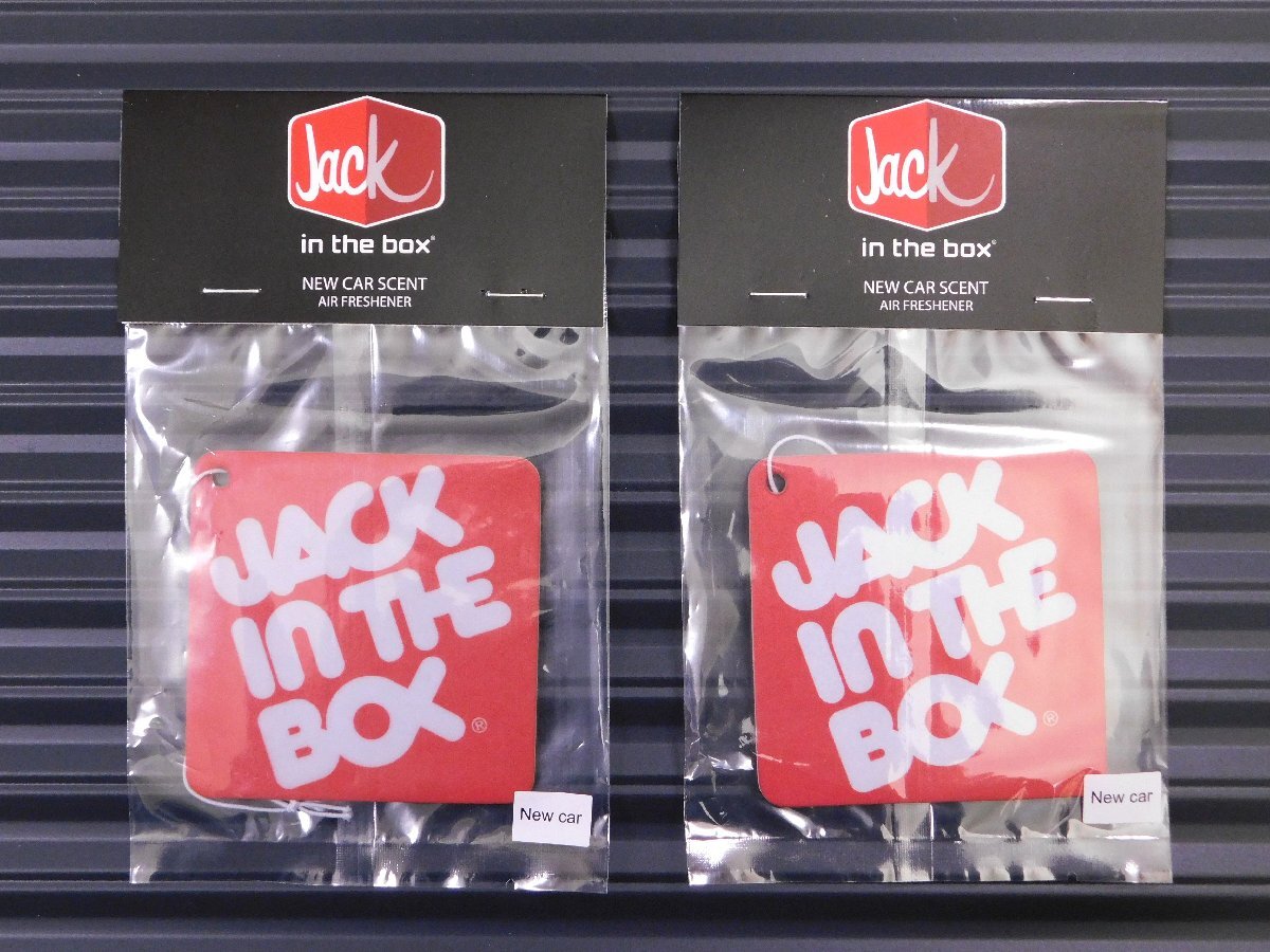 ◆送料\110◆【JACK IN THE BOX・ロゴ】※《エアーフレッシュナー2枚・NEW CAR / ニューカー》 AIR FRESHENER アメリカン雑貨拍卖