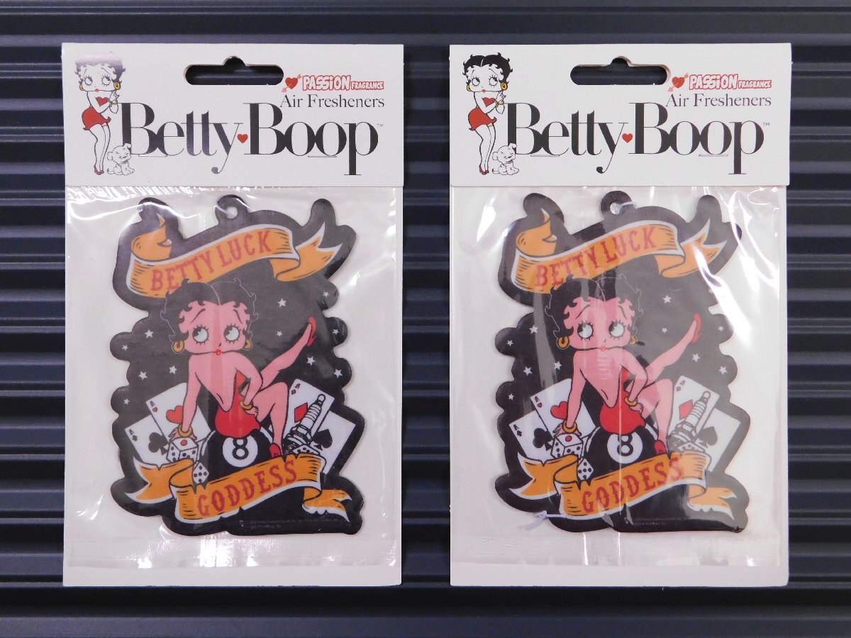 ◆送料\185◆【Betty Boop・ベティちゃん】※《エアーフレッシュナー2枚 / パッション》 品番BT-LUCK AIR FRESHENER アメリカン雑貨拍卖