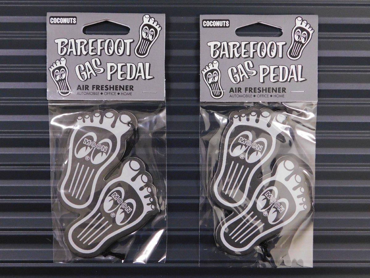 ◆送料\140◆【MOONEYES・ムーアイズ/ベアフットガスペダル】※《エアーフレッシュナー・ココナッツ / 2枚セット》 AIR FRESHENER拍卖