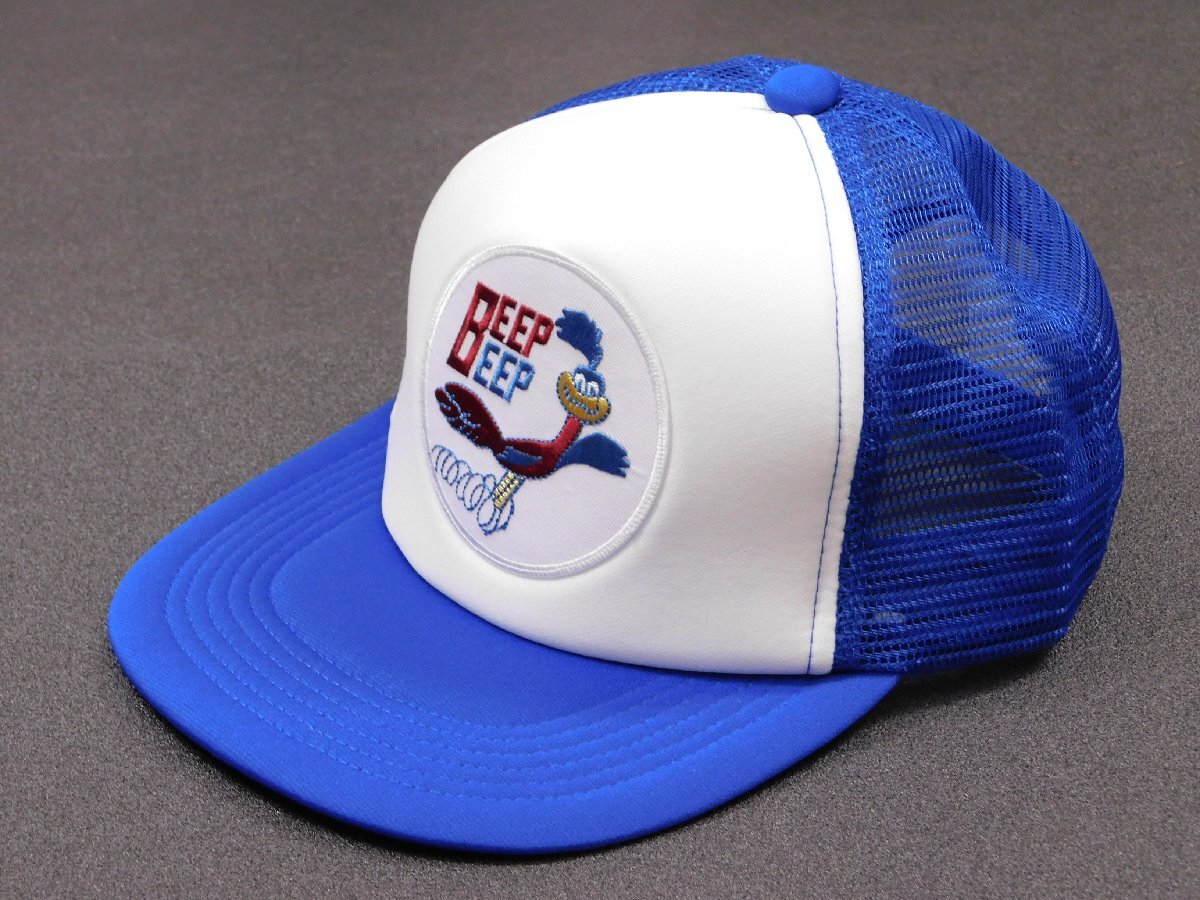 ◆送料\450◆【Lode Runner・ロードランナー】※《メッシュキャップ / ブルー×ホワイト》 刺繍 企業柄 アメカジ拍卖