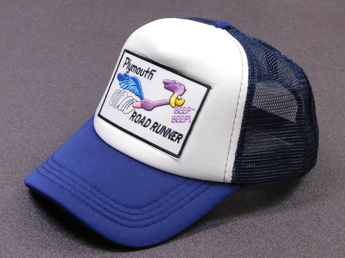 ◆送料\450◆【Lode Runner・ロードランナー】※《メッシュキャップ / ネイビー×ホワイト 》 刺繍 企業柄 アメカジ拍卖