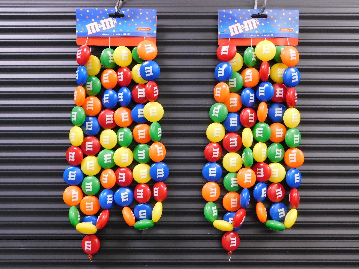 2個セット【M&M's・エムアンドエムズ】※《オーナメント・全長2m》 ガーランド チョコレート アメリカン雑貨拍卖