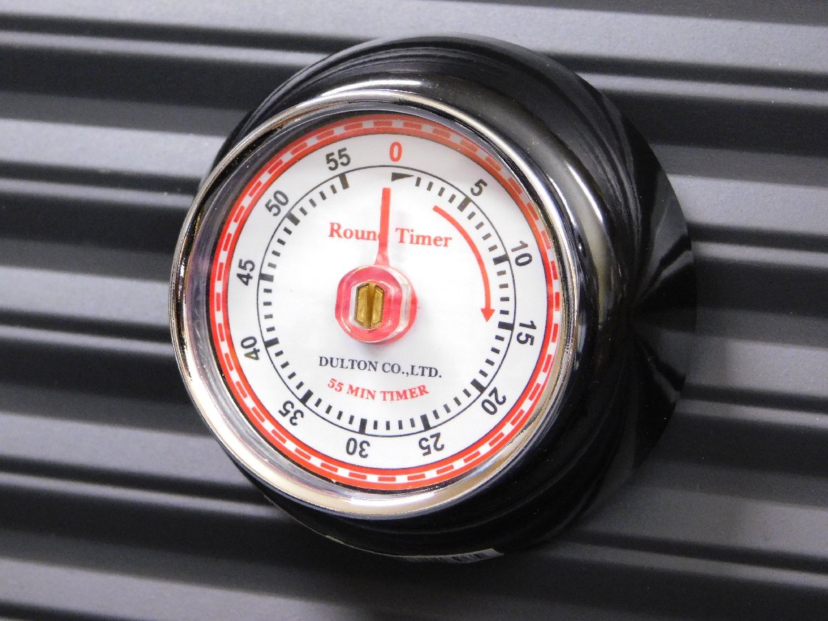 ◆送料¥450◆【DULTON・ダルトン】※《キッチンタイマー / ブラック》 ゼンマイ式 裏面マグネット付き 100-189BK拍卖