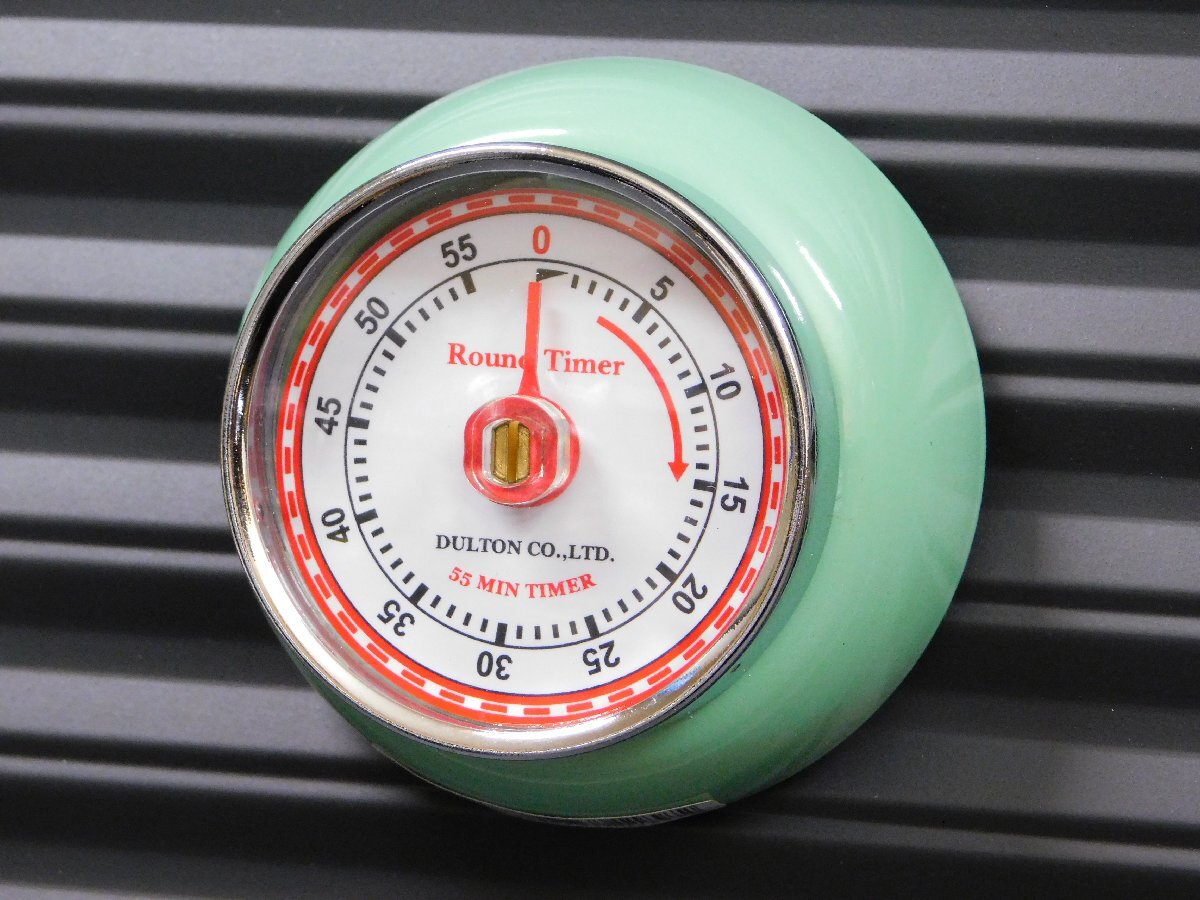 ◆送料¥450◆【DULTON・ダルトン】※《キッチンタイマー / ミントグリーン》 ゼンマイ式 裏面マグネット付き 100-189MG拍卖