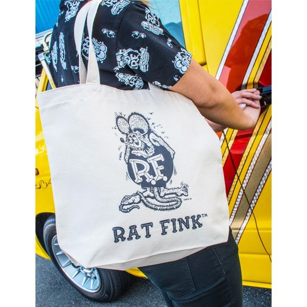 ◆送料無料◆【Rat Fink・ラットフィンク】※《カラートートバッグ / ナチュラル 生成り》 RAF416NT MOONEYES ムーンアイズ拍卖