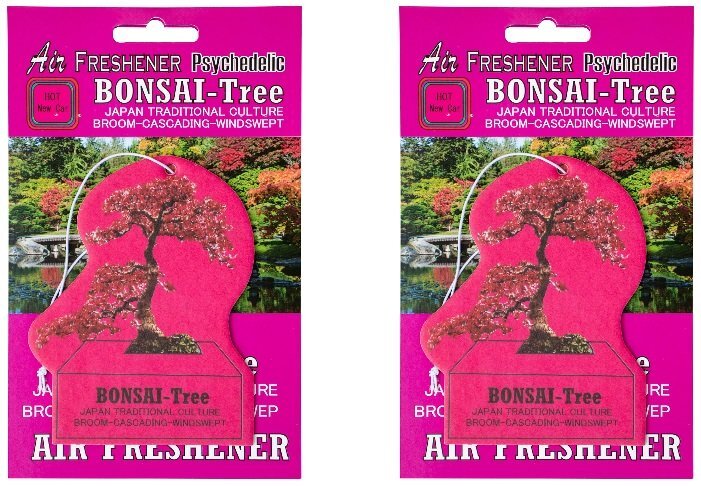 ◆送料\110◆【BONSAI-TREE・盆栽】※《エアーフレッシュナー2枚 / HOT NEW CAR》 盆栽エアフレ AIR FRESHENER拍卖