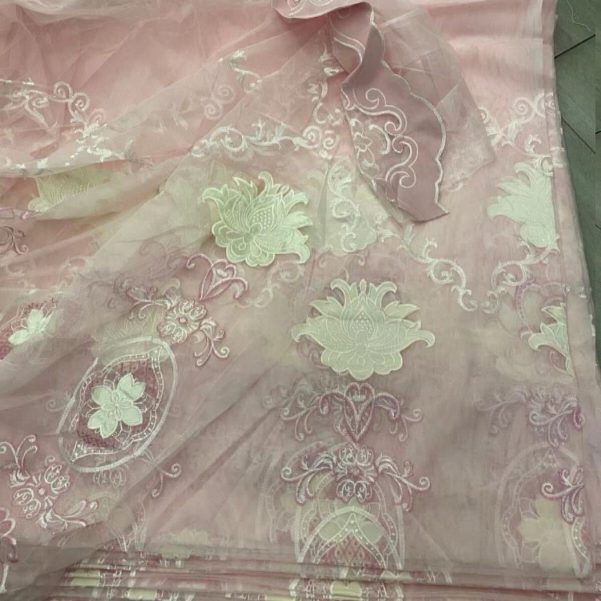 レースカーテン 2枚入り 刺繍レースカーテン セット 激安 赤字価格 フック付 オーダーサイズ インテリア 生活雑貨 安い レースカーテン拍卖