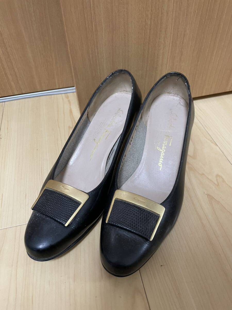 フェラガモ パンプス黒 サイズ5 1/2 20241016拍卖