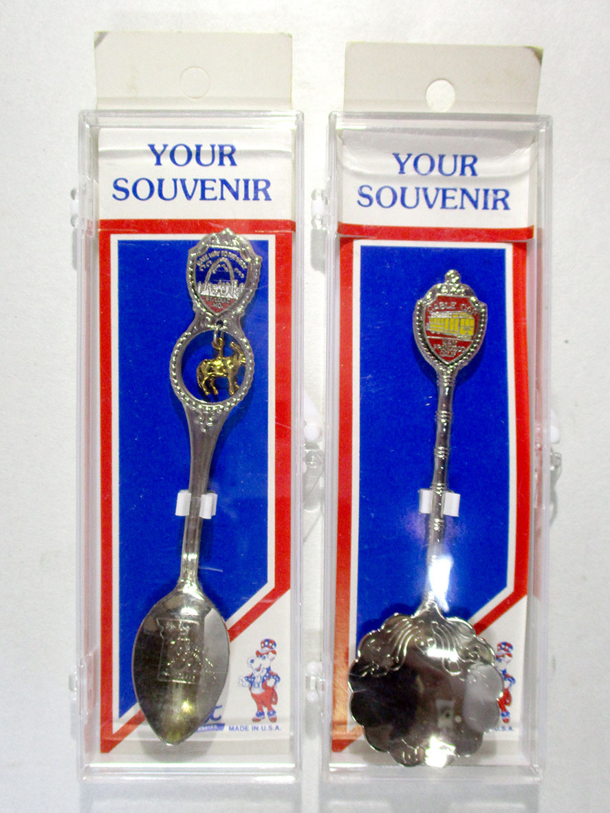 ★U.S.A アメリカ土産 ティースプーン 2セット 未使用★S12126-3拍卖