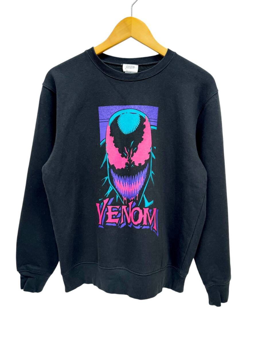 MARVEL (マーベル) VENOM ヴェノム スウェット トレーナー 裏起毛 M ブラック メンズ/028拍卖
