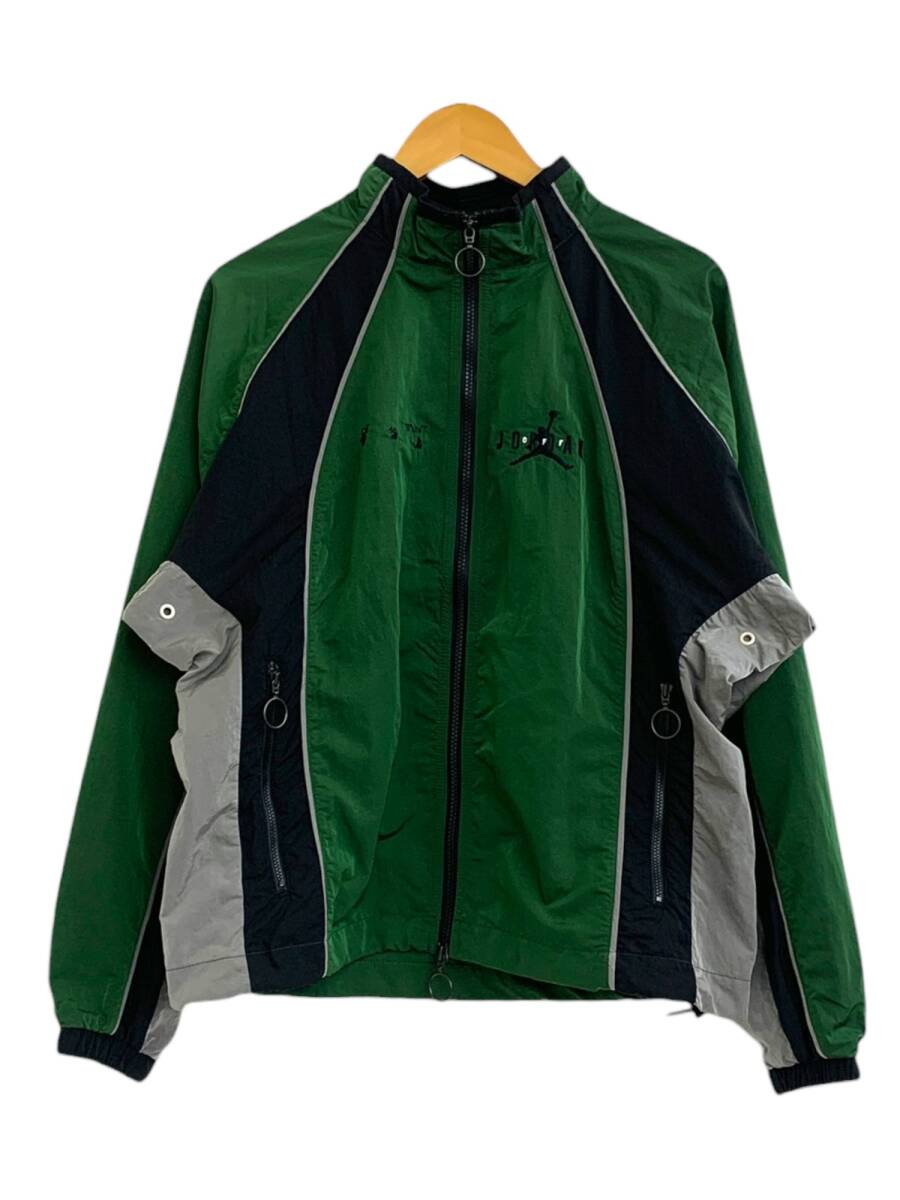 NIKE (ナイキ) × OFF White (オフホワイト) JORDAN BRAND トラックジャケット CV3503-361 M グリーン ブラック メンズ/004拍卖