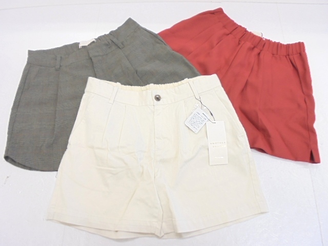 【KCM】SET-40-3s★新品★【アナザーブランチ】レディース ショートパンツ 3枚セット サイズ F 激安・まとめ売り拍卖
