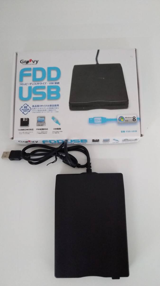 【TN-1193】ジャンク品/Groovy/TIMELI FDD USB FDD-U03B/フロッピーディスクドライブ・USB接続/周辺機器/通電動作未確認【HK】拍卖