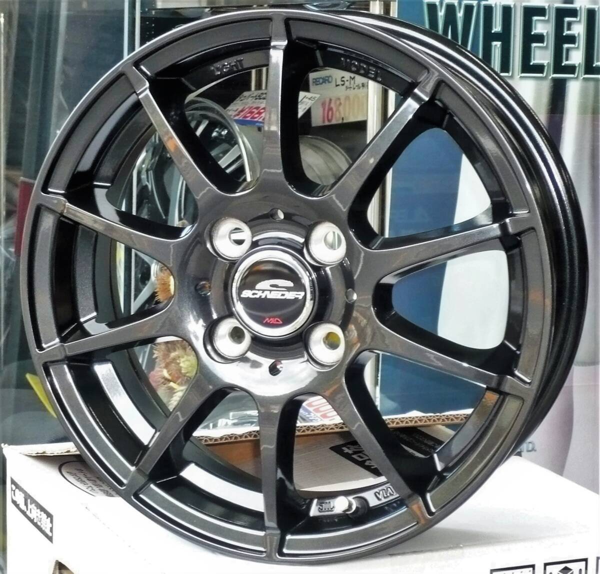 税込! JF5/JF6系 N-BOX用 軽量ホイール 「シュナイダー STAG」SG 新品1台分拍卖