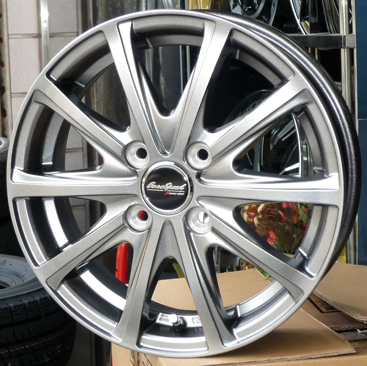 税込! RC1/RC2系 スバル R2用 ホイール 「ユーロスピード V25」 新品1台分拍卖