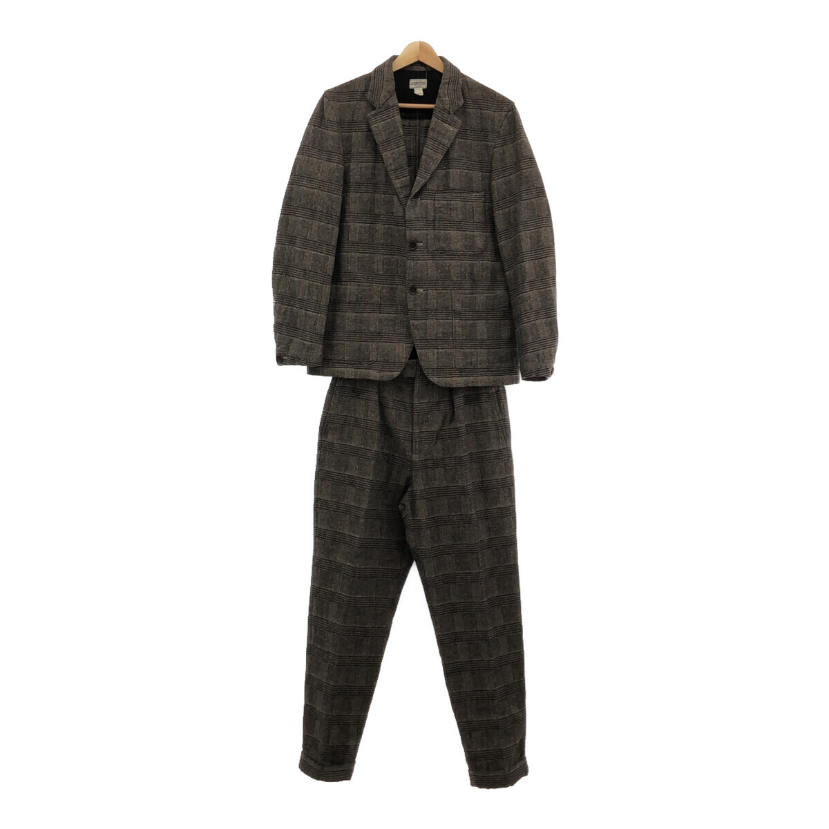 JOURNAL STANDARD J.S. HOMESTEAD ジャーナルスタンダードホームステッド ワークセットアップ ジャケット パンツ S グレチェック拍卖