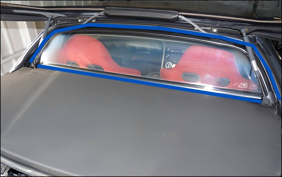 ★セット 超希少 未使用 純正 ホンダ パーティションガラス用ラバー A/B 仕切りガラスダムシール モール モールディング HONDA NSX NA1 NA2拍卖