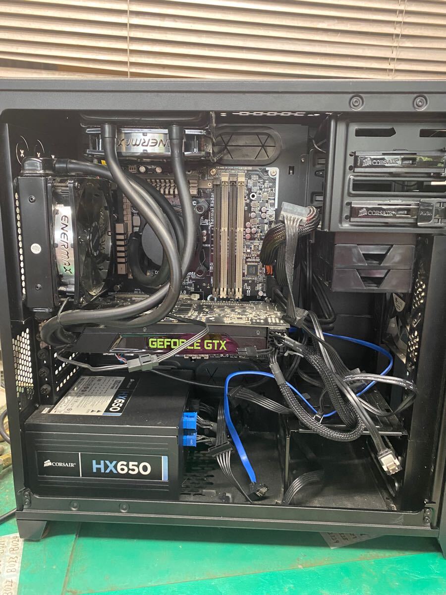 (2302) CORSAIR sycom ゲーミングPC マザーボードGRYPHON Z87 i5-4670K GEFORCE GTX770 HX650 通電のみ拍卖