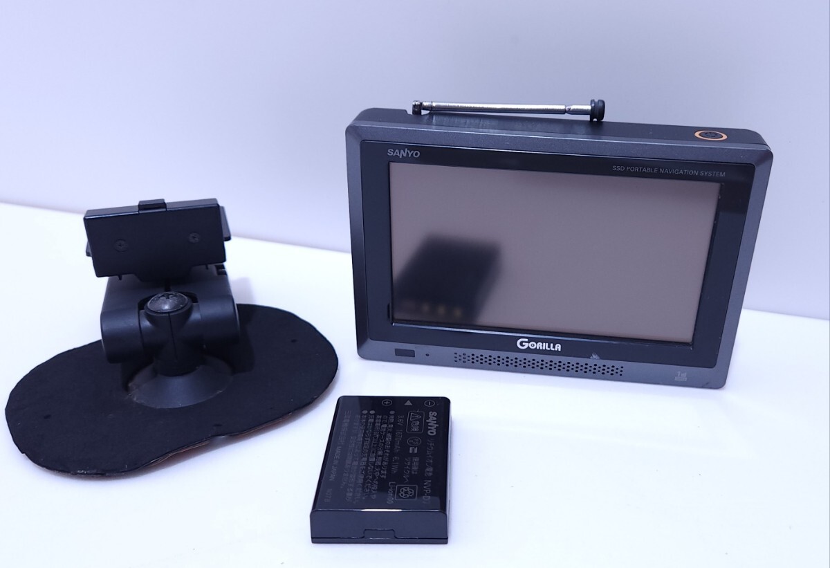 SANYO サンヨー ゴリラ 汎用 ナビ カーナビ ナビモニター ポータブルナビ NV-SB360DT パワーを確認動作未確認 (A-63)拍卖