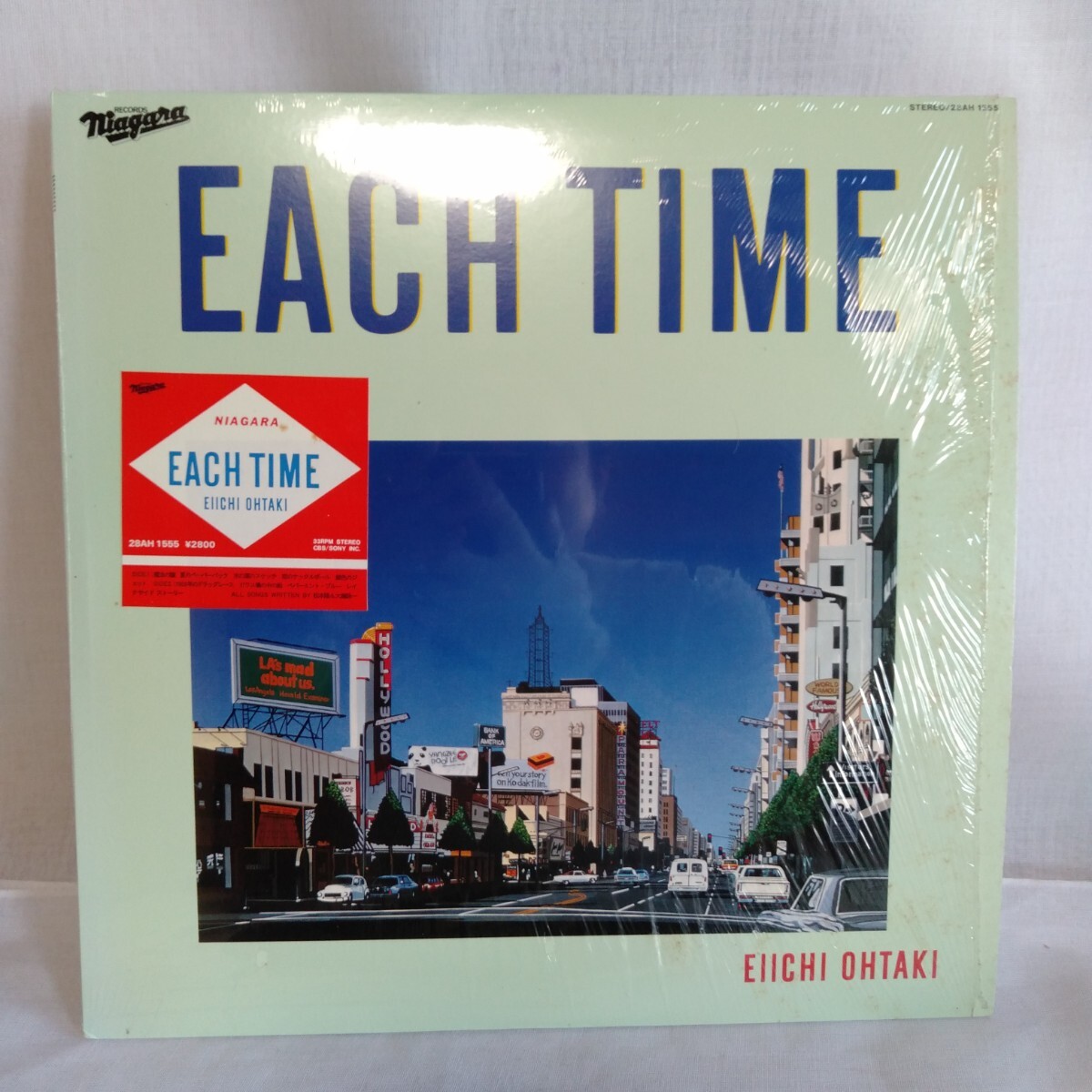 た839 大滝詠一 Each Time レコード LP EP 何枚でも送料一律1,000円 再生未確認拍卖