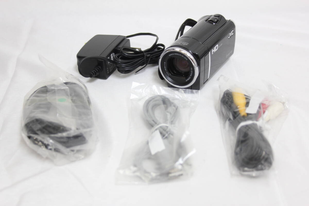 【外観美品】 【録画再生確認済み】JVC Everio GZ-HM468-B ブラック 40x ビデオカメラ v7814拍卖