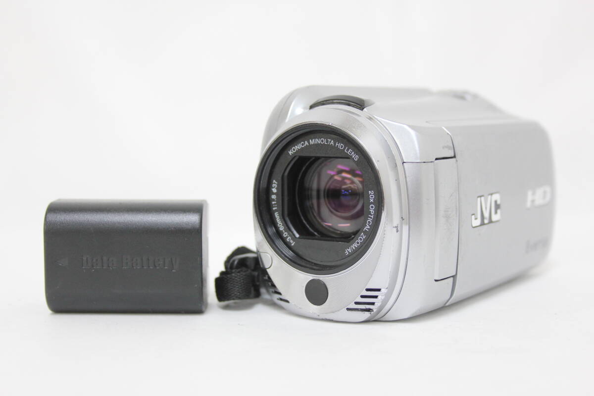 【返品保証】 【録画再生確認済み】JVC Everio GZ-HD500-S 20x バッテリー付き ビデオカメラ v7816拍卖